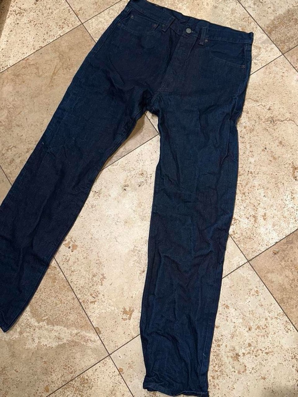 Levi's Men's Straight Jeans in Dark Indigo Blue